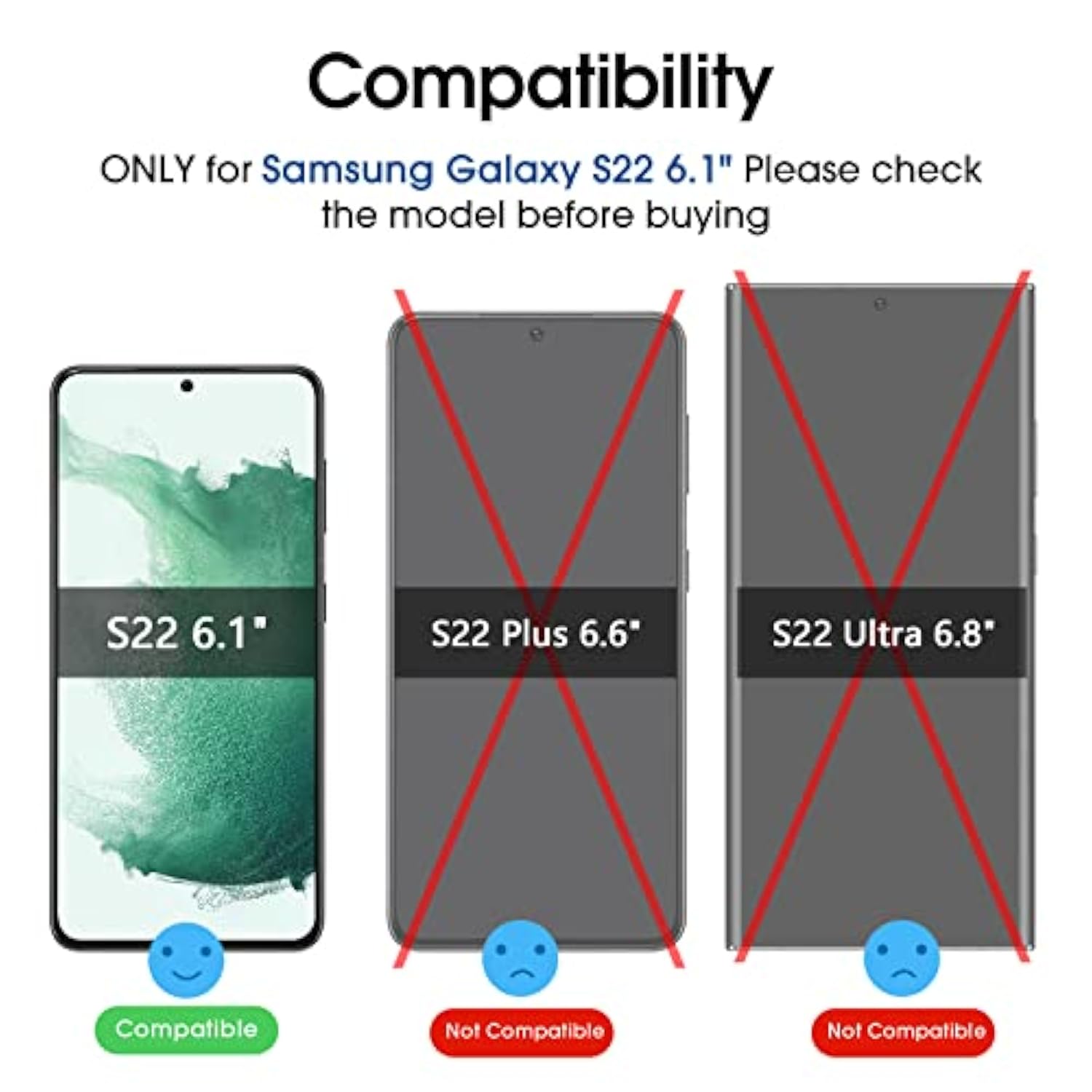 amFilm Privacy Screen Protector Samsung Galaxy S22 5g 6.1 inch with 2 Pack Camera Lens Protector, Anti Spy, Fingerprint ID Compatible, Easy to Installation, Hybird, 2+2 Pack