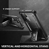 Samsung Galaxy S21 Case with Screen Protector Kickstand Heavy Duty Black