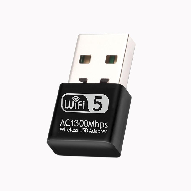 Ac1300 Usb Wifi Adapter, 2.4G/5G Dual Band Wireless Network Adapter For Deskto