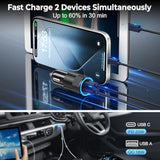 6 Pack Usb C Car Charger, 38W Dual Usb-C + Usb-A Car Charger Adapter Fast Charge Pd/Qc 3.0 Cigarette Lighter Adapter Usb Charger Plug For Iphone 16/15/14/13/12/11/Pro Max, Ipad, Samsung,Pixel