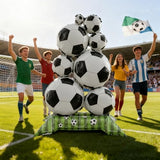 2Pcs Soccer Balloons Party Decorations - 59 Inch Large Standing Soccer Balloon - Sports Balloons for Soccers Birthday Party Decorations Supplies - World Cup Soccer Theme Decor