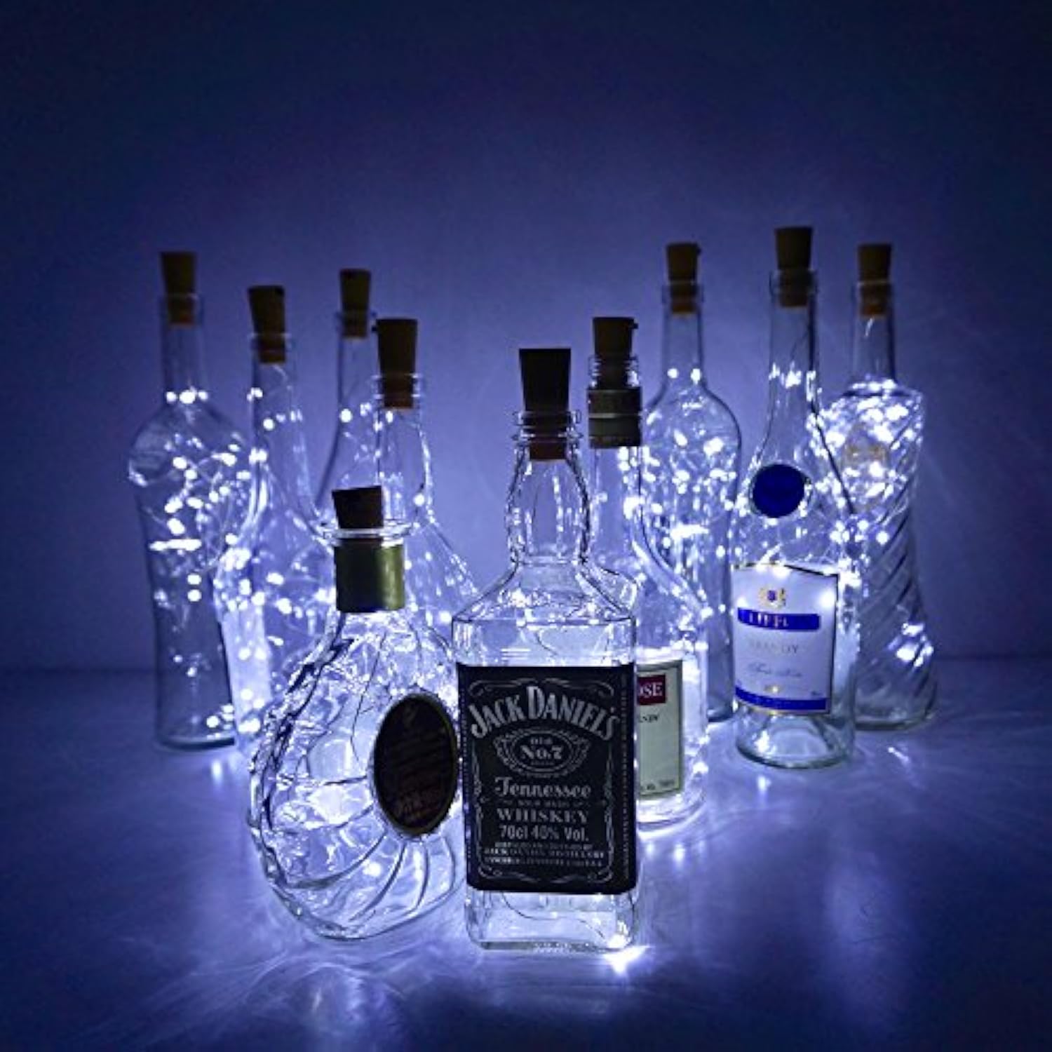 10 Pack 15 Led Wine Bottle Cork Lights, Fairy Mini String Lights Copper Wire, Battery Operated Starry Lights For Diy, Ch