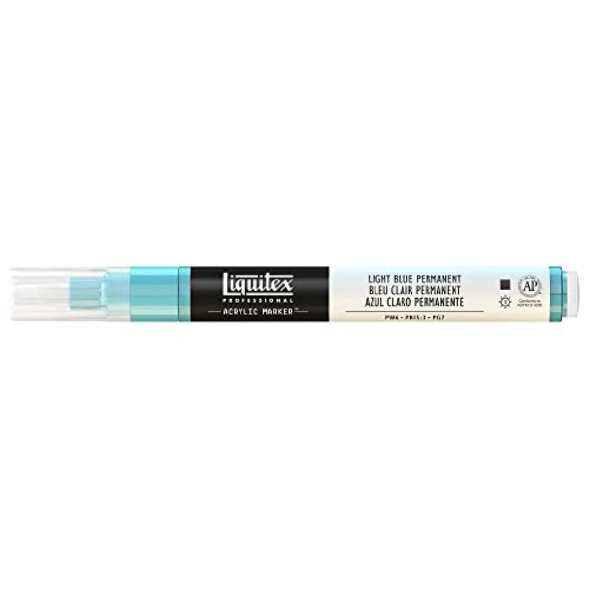 Liquitex Professional Fine Paint Marker, 8mm, Light Blue Permanent