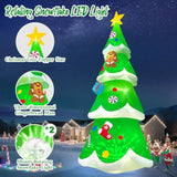 20Ft Christmas Tree Inflatable With Led Light, Giant Christmas Yard Inflatables Outdoor Xmas Blow-Up Outdoor Decoration