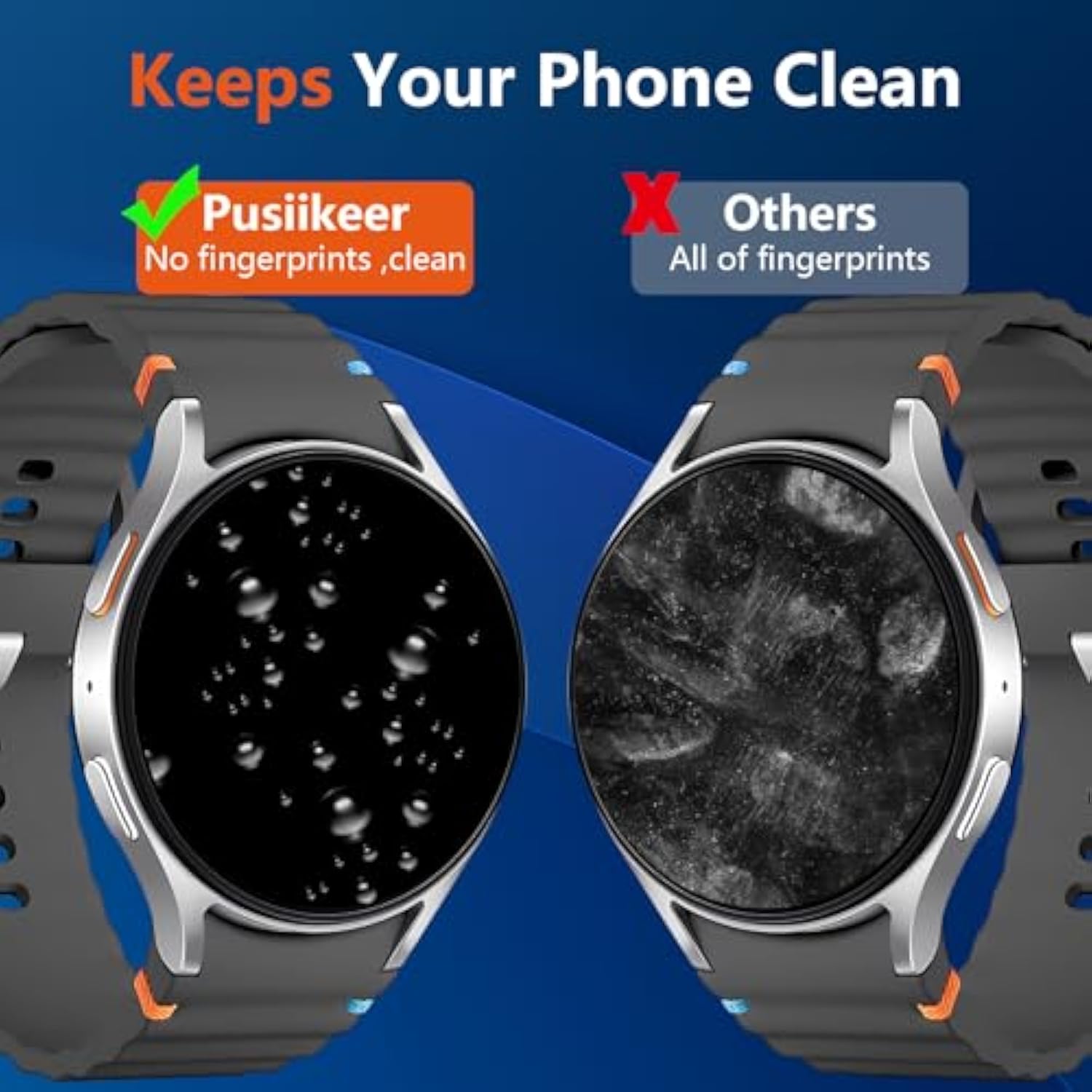 ?3 Pack? For Samsung Galaxy Watch 7/6/5/4 44Mm Privacy Screen Protector, 9H Hardness Anti-Peeping Ultra-Thin Tempered Glass Screen Protector For Samsung Galaxy Watch 7/6/5/4 44Mm