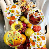 Thanksgiving Foil Balloons: Turkey, Pumpkin Party Decorations