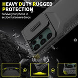 Galaxy S22 Ultra Case with HD Screen Protector and Slide Camera Cover, Military-Grade Phone Case, Heavy Duty Rugged Shockproof Protective Cover for Samsung Galaxy S22 Ultra (Black)