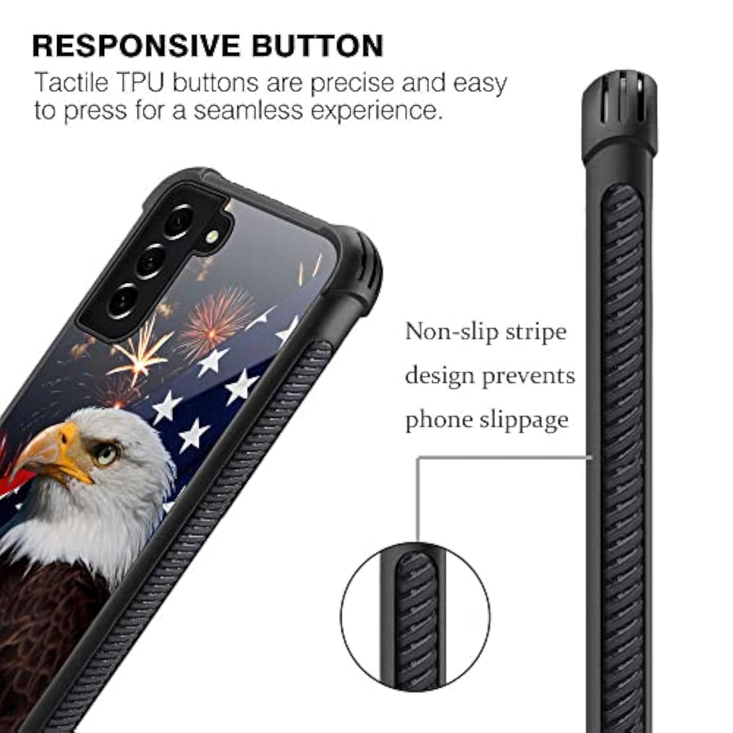 Samsung Galaxy S22 Case with Military-Grade Protection and Anti-Scratch Design by American Eagle