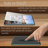 [2-Pack] Tempered Glass for  Galaxy A52/ A52 5G Screen Protector, Support Fingerprint Reader, Easy to Install, Bubble Free, Case Friendly