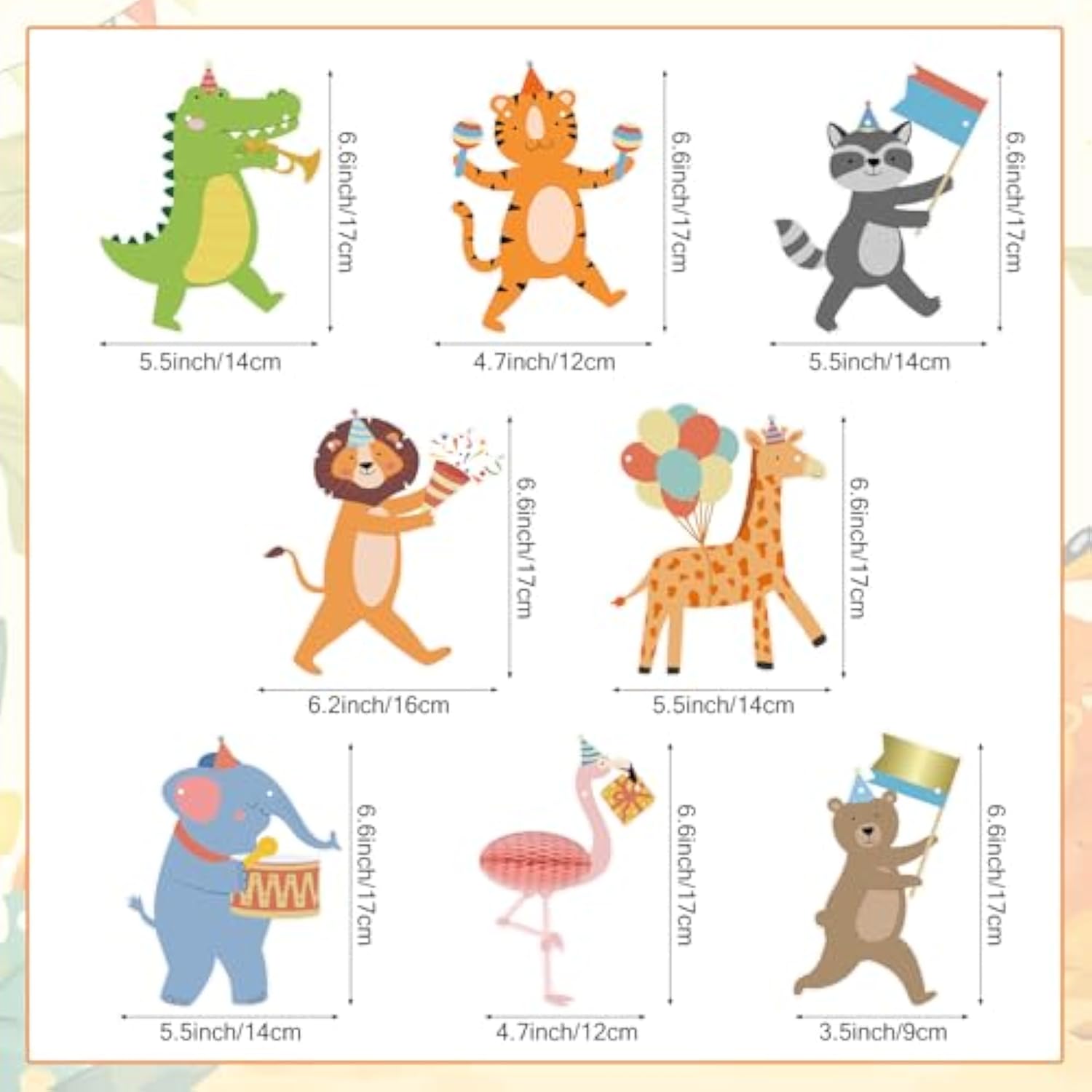 Party Animal Banner Animal Birthday Party Decorations Happy Birthday Garland Banner For Kids Girls Boys Zoo Carnival Decorations Supplies