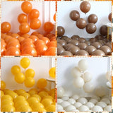 152 Pcs Fall Sunflower Balloon Arch Brown Yellow White Garland Thanksgiving Party Decor