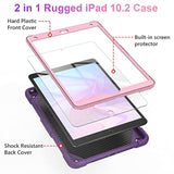For Ipad 9Th 8Th 7Th Generation Case With Screen Protector Butterfly Stand Sho
