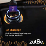 Dual Usb-A 36W With One Qc 3.0 Compact Metal Fast Car Charger For Iphone 14 13 12 Se 11 X 8 7 & Ipad; Samsung Galaxy S20 S1 Note Oneplu, Pixe, & More [Be Charitable, Durable, Confident]