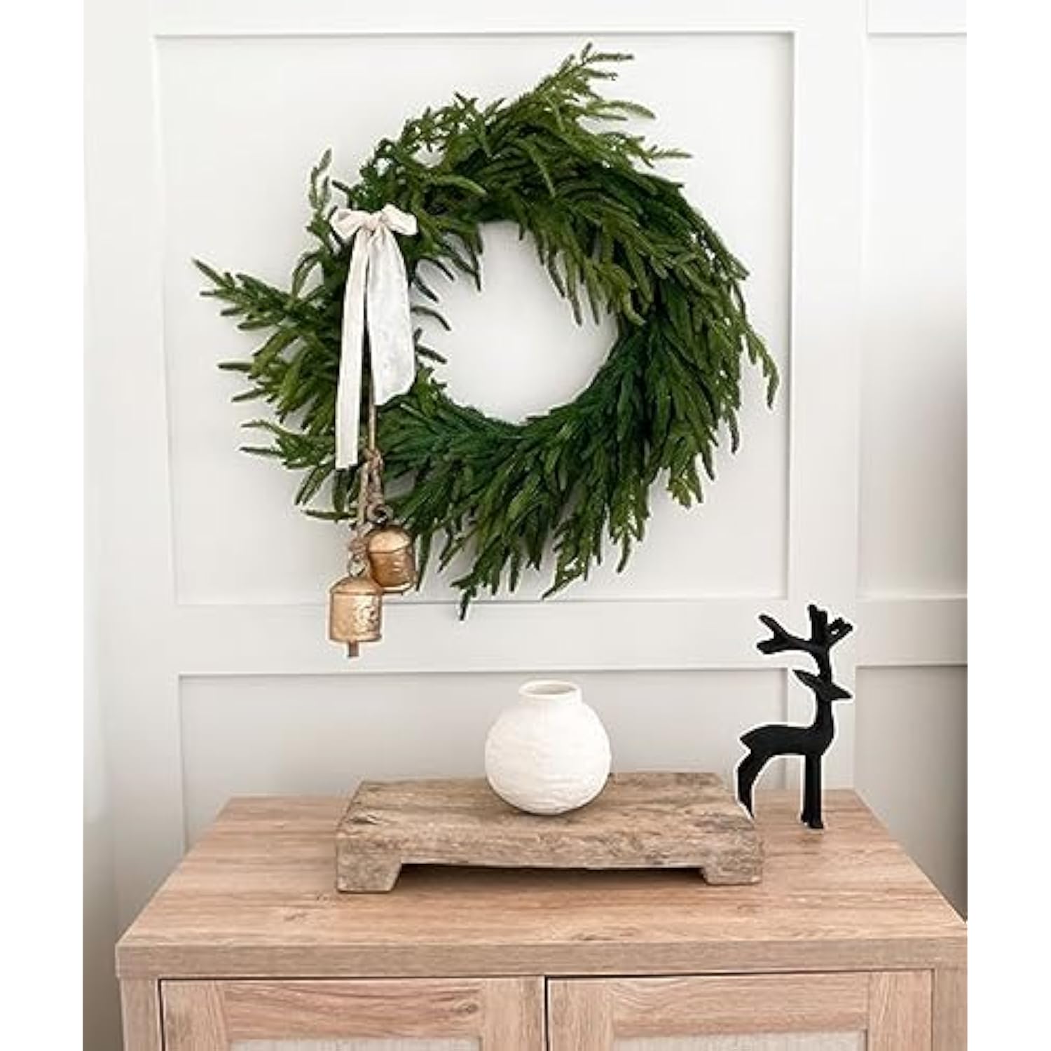 White Velvet Ribbon 1'' 25 Yards For Christmas Tree, Gift Wrapping, Flower Bouquet, Wreath Decorations, Bow Making