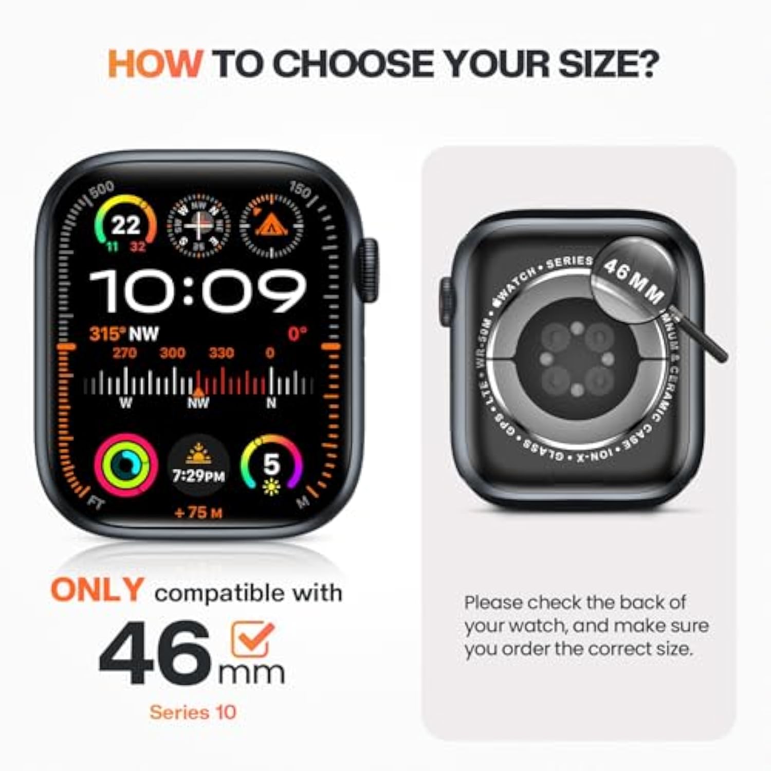 Series 11 46Mm Bling Case Compatible For Apple Watch Screen Protector Series 11 & 10 For Women, Glitter Diamond Rhinestone Face Cover For Iwatch 46 Mm Accessories