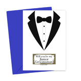 Tuxedo Will You Be My Junior Groomsman Scratch Off Card, Proposal Card For Brother, Nephew, Friernd, Godson, Son, From Bride And Groom (Tux Usher) (Tux Jr. Groomsman)