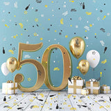 3000 Pcs 50Th Birthday Confetti For Table Decoration 50 Confetti Mix Gold Black Silver Party Metallic Foil Table Scatter Happy Birthday Centerpieces For Party Diy Arts Crafting Supplies