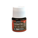 Pebeo Ceramic, Enamel Effect Paint - High Gloss Paints, Opaque, Oil-Based Color, 45 ml Bottle, Rich Gold,025-015, 1.5 Fl Oz (Pack of 1)