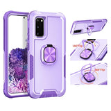 For Samsung Galaxy S20 5G Case With Magnetic Ring Holder Stand Heavy Duty Full Body Hybrid Silicone Shockproof Cover Accessories Gaxaly S 20 5G Uw 6.2 Inch (Without Screen Protector) ?Purple?