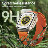 JETech Screen Protector for Apple Watch Ultra 3/2/1 49mm with Easy Installation Frame, Anti-Scratch Tempered Glass Film, HD Clear, 3 Pack