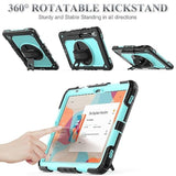 Samsung Galaxy Tab S10 Lite, S10 FE, S9 FE 5G, S9 Tablet Case with Screen Protector and 360 Rotate Stand