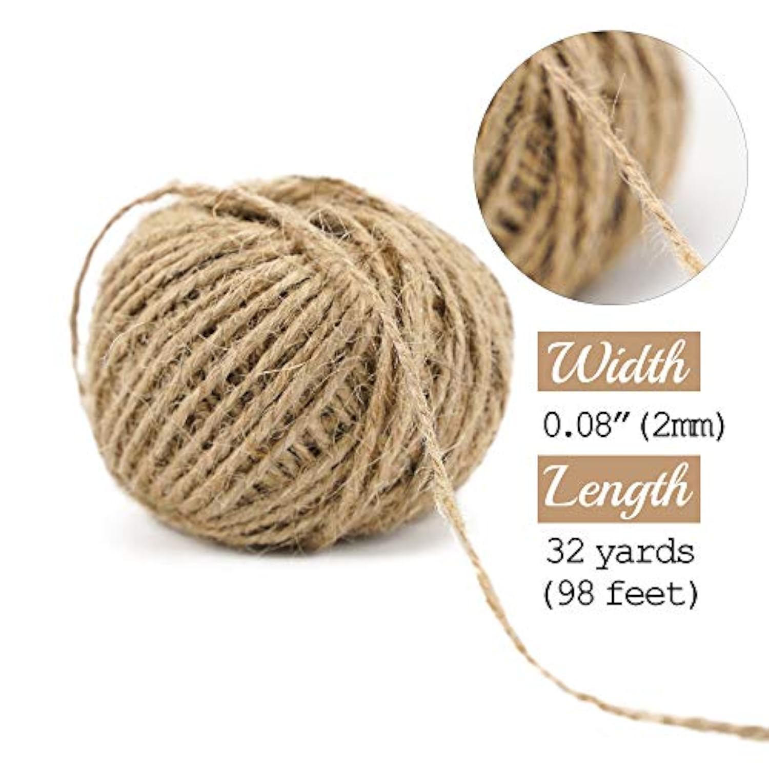 2-1/2" Burlap Ribbon Fabric Craft Ribbon On Spool 10 Yards, Natural