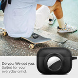 Spigen Tag Armor Duo Designed for Airpods Pro Case and AirTag Cover with Carabiner [Dual Layer Solid Protection] - Matte Black