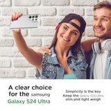 For Samsung Galaxy S24 Ultra Case Clear,Heavy Duty Durable 3-Layer [Not Yellowing][Military Grade Drop Protection] Shockproof/Dropproof Protective Cover For Samsung Galaxy S24 Ultra 6.8" 5G