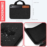 Laptop Case 13.3-14 Inch Briefcase Handbag, Water-Resistant And Shockproof Computer Sleeve Compatible With Macbook Pro 14", Mac Air/Pro 13.3" And 13"-14" Notebooks Chromebooks,Black