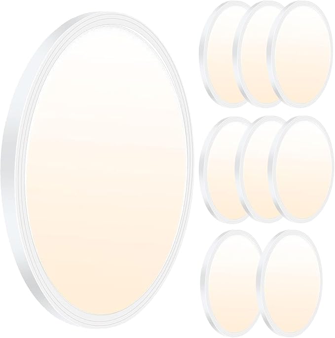 8 Pack 12 Inch LED Ceiling Lights 3200LM 3CCT Slim Surface Mount Fixtures