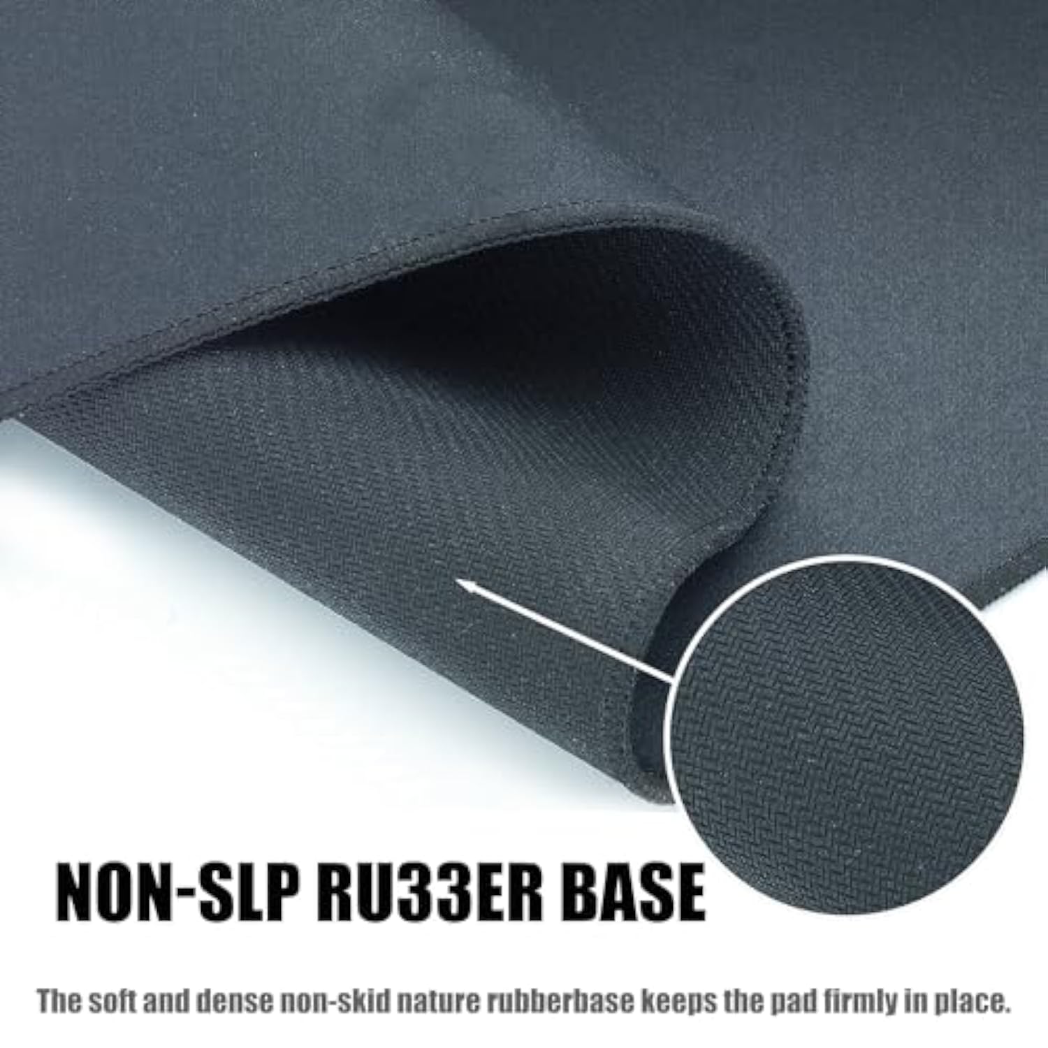 Black X-L Gaming Mouse Pad With Non-Slip Rubber Base,Stitched Edge,Desk Mat For Laptop,Computer & Pc,Office & Home,31.5X15.75 In