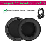 Replacement Ear Pads Compatible With Akg K812/K812 Pro Headphones Made Of Soft Protein Leather Combined With Memory Foam Replacement Ear Pads For Repair Accessories (Black)