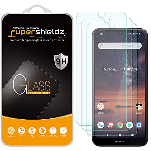 (3 Pack) Designed for Nokia 3V (3 V) Tempered Glass Screen Protector, Anti Scratch, Bubble Free