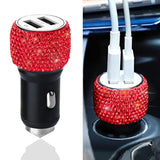 Dual Usb Car Charger, 5V/2.4A Bling Car Charger, Fast Charge Dual Port Usb Car Adapter, Compatible With All Chargers