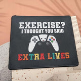 Extra Lives Funny Video Game Mouse Mat - 9.5 Inch Gaming Mousepads Gamer Mouse Pad Men Teen Boys Gifts - Funny Gamer Gifts