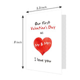 First Valentine'S Day Card For Couples, Sweet 1St Valentine'S Day Greeting Card