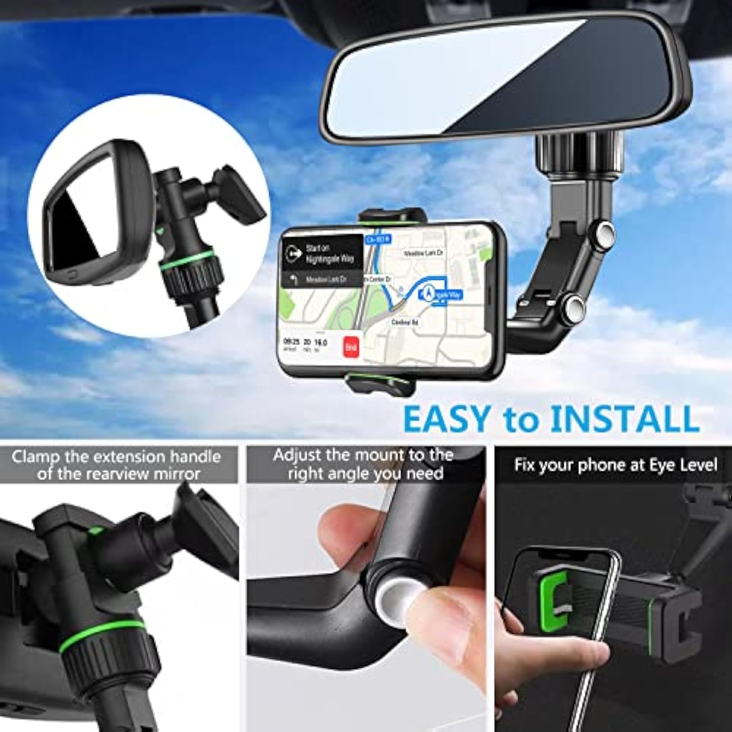 360 Degree Rotating , Multifunctional Mount for All Smartphones