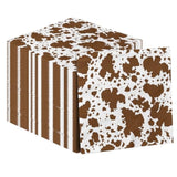 Highland Cow Decorations, 40Pcs Cow Print Napkins Cow Print Party Supplies Disposable Brown Cow Napkins,Cocktail Cow Print Tissue Paper For Farm Cow Birthday Party Baby Shower Decorations