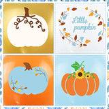 Blue Little Pumpkin Balloons Maple Leaf Garland with Confetti for Baby Shower Party