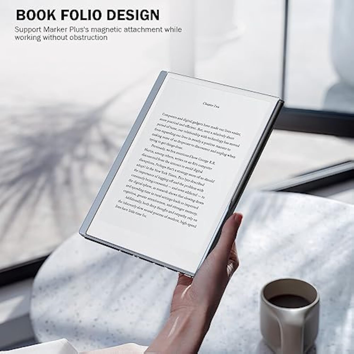 MoKo for Remarkable 2 Tablet Case, Lightweight Ultra-Thin Magnetic Case with W