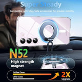 For Samsung Galaxy S23 Case With 200% Stronger Magnetic,S23 Phone Case With Screen Protector,Anti-Yellowing Military-Grade Protection Slim Galaxy S23 Case 5G-Anti-Scratch Shockproof Cover-Clear