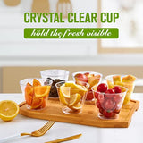 300 Pack 9oz Clear Disposable Heavy-Duty Plastic Drinking Cups for Events