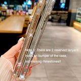 Magnetic Clear Glitter Case For Iphone 16 Pro Max, [Compatible With Magsafe] Cute Bling Sparkly Diamond With Camera Protector Soft Tpu Bumper Women Girls Case For Iphone 16 Pro Max 6.9",Black