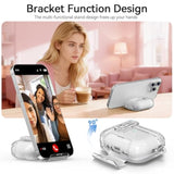 Clear AirPods Pro 3 Case with Secure Lock and Phone Stand, Compatible with 2025 Model