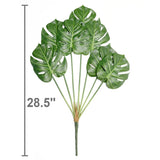 Dvgun Artificial Palm Plants Leaves Faux Turtle Leaf Fake Tropical Large Palm Tree Leaves Imitation Leaf Artificial Plants For Home Kitchen Party Flowers Arrangement Wedding Decorations