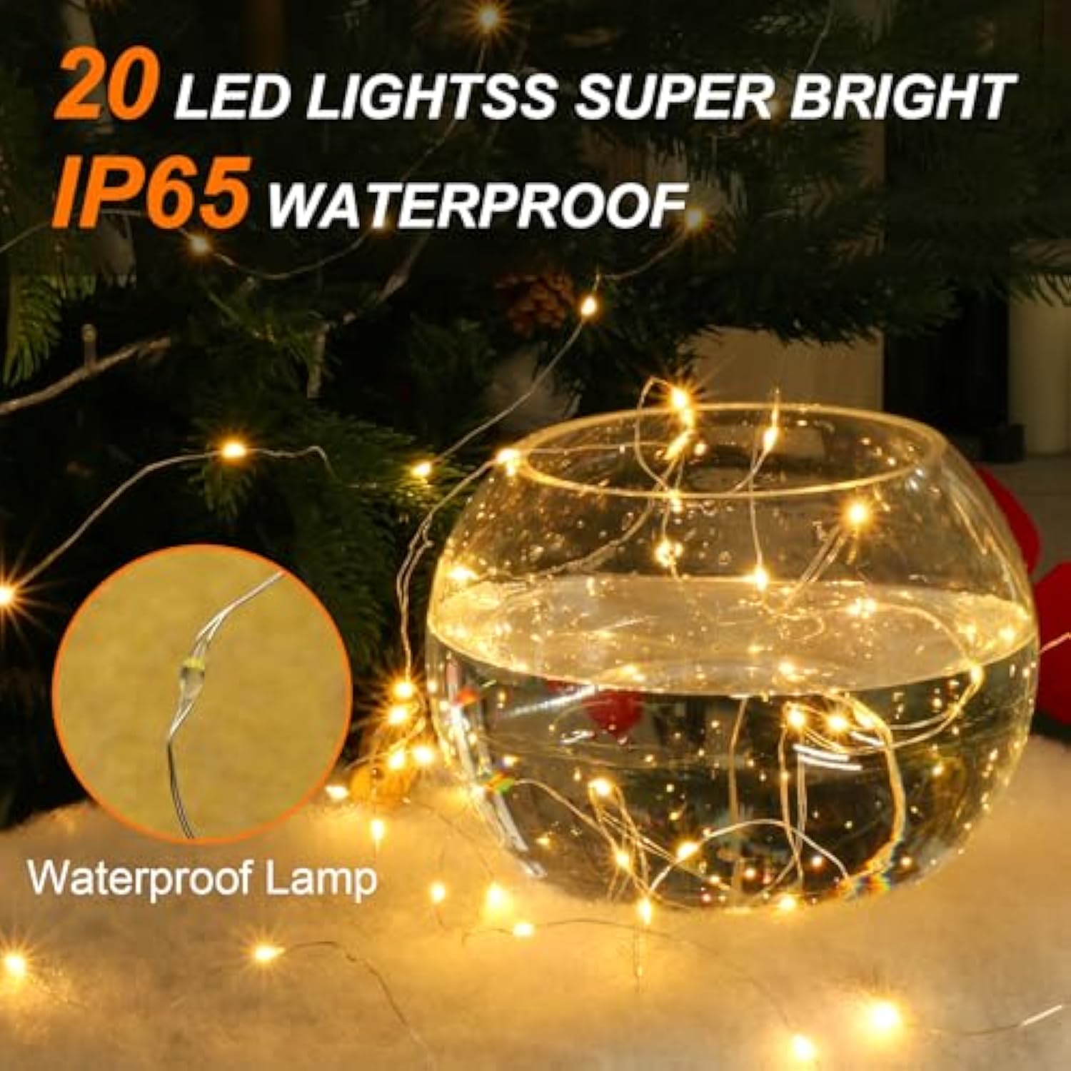 Wine Bottle Cork Lights With Timer, 10 Pack 20 Led 6.6 Ft Fairy String Lights Battery Operated For Diy Party Wedding Chr
