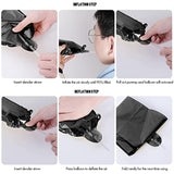 Happy Birthday Banner 13Pcs 16 Inch Mylar Foil Letters With 12Pcs Star Balloons Birthday Party Decorations For Kids And Adults - 3D Black