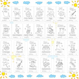 Baby'S First Abc Book Baby Shower Activity Keepsake Game, Boho Sun Abc Coloring Baby Shower Guest Book, Sunshine Baby'S First Alphabet Coloring Book, A To Z Coloring Pages