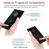 [2+2 Pack] Privacy Screen Protector For Samsung Galaxy S22 Ultra 6.8-Inch [Not For S22 Plus/S22] Anti Spy Pet Film(Not Glass) With Easy Installation Frame + Camera Lens Protector Fingerprint Id Compatible