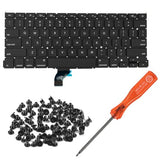 Us A1502 Keyboard Replacement For Macbook Pro Retina 13" A1502 Late 2013-Early 2015 Us Layout With Keyboard Screws And Screwdriver